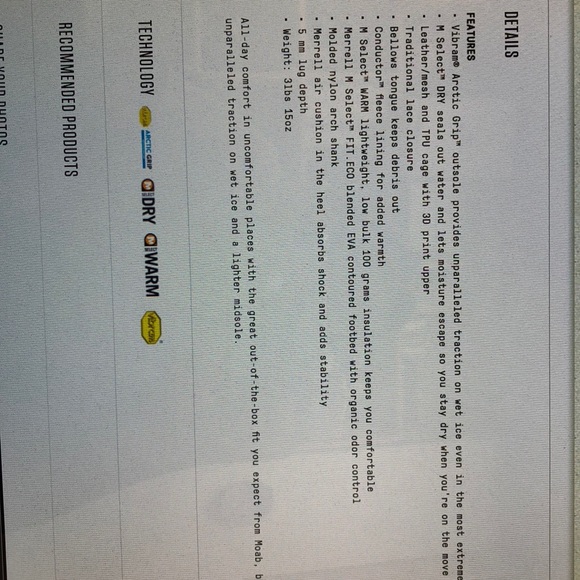 Merrill Moab fast ice and thermo - Picture 4 of 4